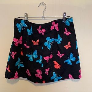 Vintage y3k butterfly mini skirt